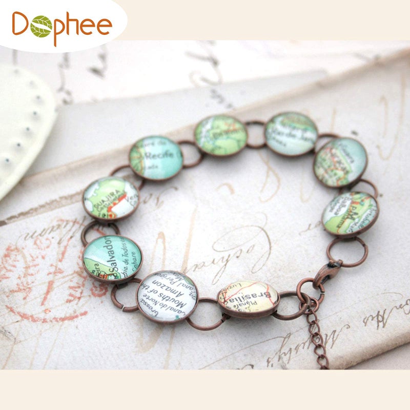 Dophee Glass Cabochons Dome Tiles, 20PCS 40mm, Thickness 8.5mm, Clear Round Flat Back Dome Cabochons Set for DIY Craft Photo Charms, Cameo Pendants, Rings, Necklace and Jewelry Making - Image 4